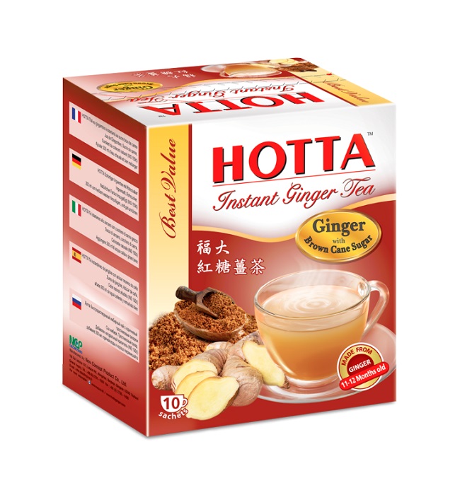 Instant Tea di zenzero e zucchero di canna integrale -Hotta 110g